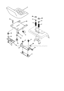 Page F Diagram and Parts List for 917273030  Craftsman Lawn Tractor