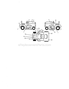 Part Location Diagram of 583023101 Craftsman Fender Decal