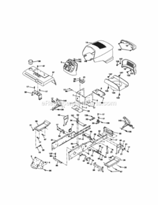 Page B Diagram and Parts List for 917273051  Craftsman Lawn Tractor