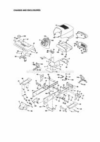 Page B Diagram and Parts List for 917273061  Craftsman Lawn Tractor