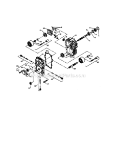 Page K Diagram and Parts List for 917273062  Craftsman Lawn Tractor