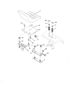 Page E Diagram and Parts List for 917273070  Craftsman Lawn Tractor