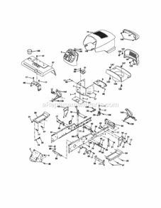 Page B Diagram and Parts List for 917273090  Craftsman Lawn Tractor
