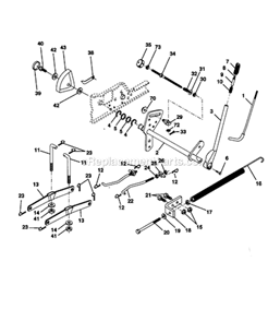 Page G Diagram and Parts List for 917273100  Craftsman Lawn Tractor