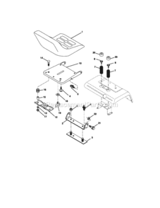 Page F Diagram and Parts List for 917273101  Craftsman Lawn Tractor