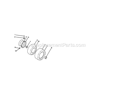 Page H Diagram and Parts List for 917273101  Craftsman Lawn Tractor