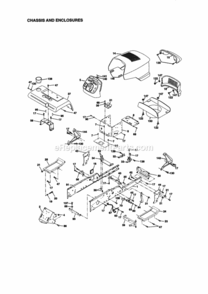Page B Diagram and Parts List for 917273113  Craftsman Lawn Tractor