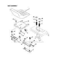 Page F Diagram and Parts List for 917273113  Craftsman Lawn Tractor