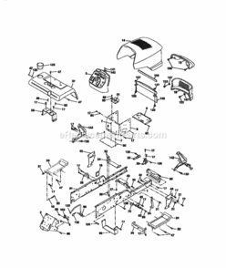 Page B Diagram and Parts List for 917273120  Craftsman Lawn Tractor