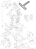 Mower Deck Diagram and Parts List for 917273140  Craftsman Lawn Tractor