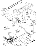 Ground Drive Diagram and Parts List for 917273140  Craftsman Lawn Tractor