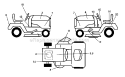 Decals Diagram and Parts List for 917273180  Craftsman Lawn Tractor