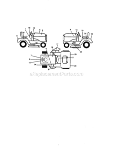 Page G Diagram and Parts List for 917273201  Craftsman Lawn Tractor