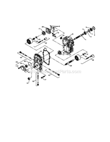 Page K Diagram and Parts List for 917273222  Craftsman Lawn Tractor
