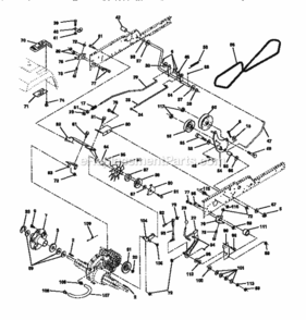 Page C Diagram and Parts List for 917273320  Craftsman Lawn Tractor
