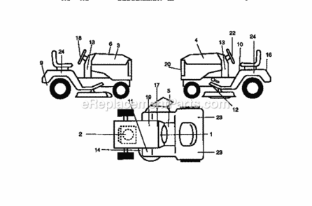 Page G Diagram and Parts List for 917273320  Craftsman Lawn Tractor
