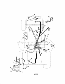Page A Diagram and Parts List for 917273322  Craftsman Lawn Tractor