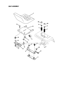 Page F Diagram and Parts List for 917273323  Craftsman Lawn Tractor
