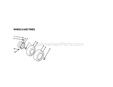 Page H Diagram and Parts List for 917273323  Craftsman Lawn Tractor