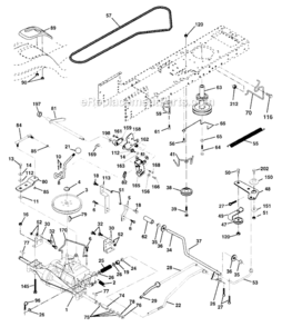 Ground_Drive Diagram and Parts List for 917273370  Craftsman Lawn Tractor