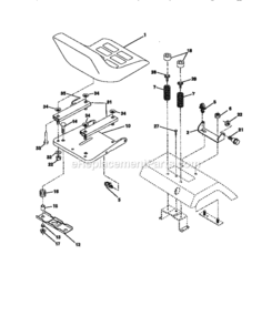 Page F Diagram and Parts List for 917273420  Craftsman Lawn Tractor