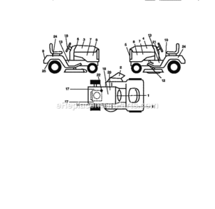 Page G Diagram and Parts List for 917273420  Craftsman Lawn Tractor