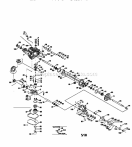 Page K Diagram and Parts List for 917273421  Craftsman Lawn Tractor