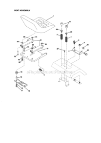 Page F Diagram and Parts List for 917273421  Craftsman Lawn Tractor