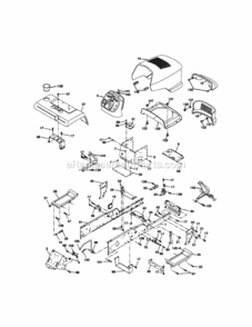 Part Location Diagram of 175259X612 Craftsman Hood Assembly