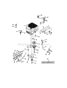 Page G Diagram and Parts List for 9172734401  Craftsman Lawn Tractor