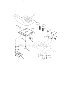 Page F Diagram and Parts List for 917273451  Craftsman Lawn Tractor