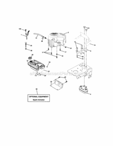 Page E Diagram and Parts List for 917273460  Craftsman Lawn Tractor