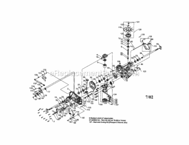 Page K Diagram and Parts List for 917273461  Craftsman Lawn Tractor