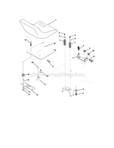 Page F Diagram and Parts List for 917273461  Craftsman Lawn Tractor