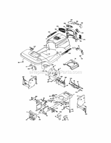 Page B Diagram and Parts List for 917273471  Craftsman Lawn Tractor