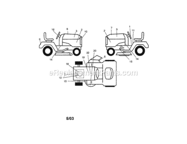 Page G Diagram and Parts List for 917273480  Craftsman Lawn Tractor