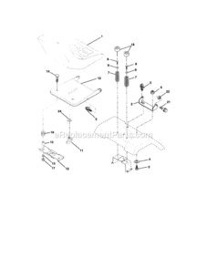 Page F Diagram and Parts List for 917273481  Craftsman Lawn Tractor