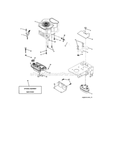 Page E Diagram and Parts List for 917273482  Craftsman Lawn Tractor