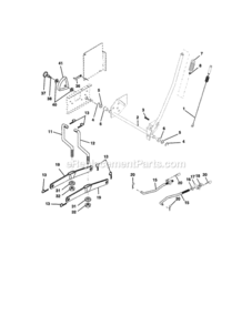 Page F Diagram and Parts List for 917273490  Craftsman Lawn Tractor