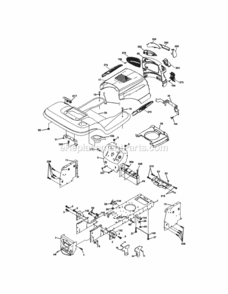 Page B Diagram and Parts List for 917273500  Craftsman Lawn Tractor
