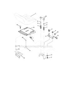 Page F Diagram and Parts List for 917273500  Craftsman Lawn Tractor