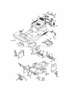 Page B Diagram and Parts List for 917273502  Craftsman Lawn Tractor