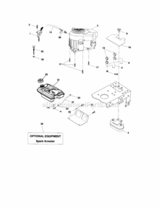 Page E Diagram and Parts List for 917273502  Craftsman Lawn Tractor