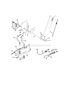 Page F Diagram and Parts List for 917273502  Craftsman Lawn Tractor
