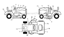 Decals Diagram and Parts List for 917273639  Craftsman Lawn Tractor