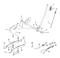 Lift Assembly Diagram and Parts List for 917273764  Craftsman Lawn Tractor