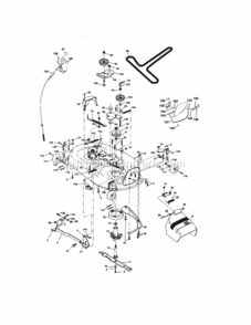 Mower_Deck Diagram and Parts List for 917273821  Craftsman Lawn Tractor