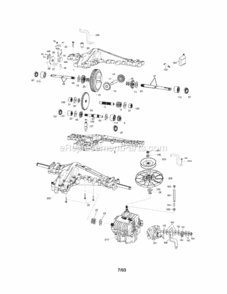 Peerless_Transaxle_-_2000 Diagram and Parts List for 917273821  Craftsman Lawn Tractor