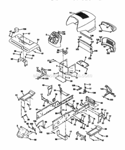 Page B Diagram and Parts List for 917273940  Craftsman Lawn Tractor