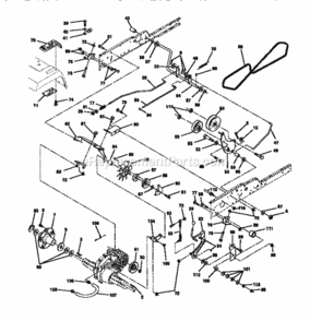 Page C Diagram and Parts List for 917273940  Craftsman Lawn Tractor